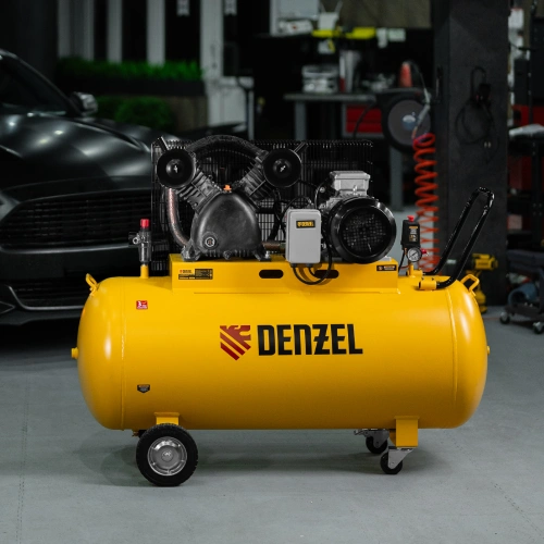 Компрессор воздушный рем. привод BCV 5500-T/270, 5,5 кВт, 270 литров, 850 л/мин Denzel по ценам производителя в Москве с доставкой по всей России