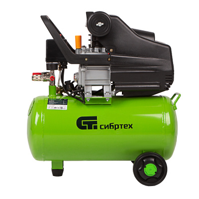 Компрессор воздушный КК-1500/24, 1.5 кВт, 198 л/мин, 24 л, прямой привод, масляный Сибртех купить в Москве с доставкой по всей России | ProtosMarket.ru