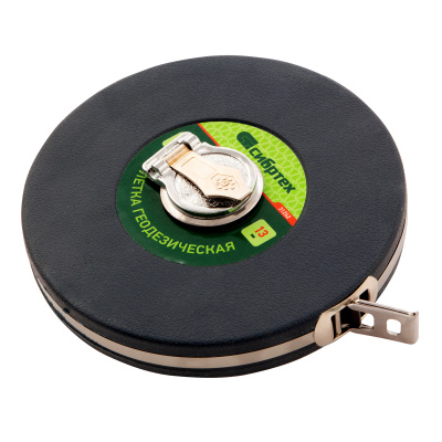 Рулетка геодезическая 30 м х 13 мм, закрытый корпус, фибергласовая лента Сибртех по ценам производителя в Москве с доставкой по всей России