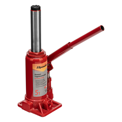 Домкрат гидравлический бутылочный 5 т, h подъема 180-340 мм Sparta Compact по ценам производителя в Москве с доставкой по всей России