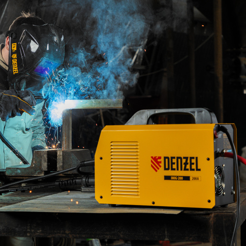 Аппарат инвертор. полуавтомат. cварки IMIG-200, 200 А, ПВ 60%, катушка 5 кг Denzel по ценам производителя в Москве с доставкой по всей России