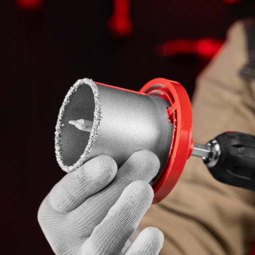 Набор коронок по керамической плитке, 33-53-67-73 мм, шестигранный хвостовик Matrix по ценам производителя в Москве с доставкой по всей России