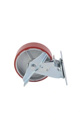 Колесо большегрузное поворотное SCpb 63 150 мм полиуретановое с тормозом (N) по ценам производителя в Москве с доставкой по всей России