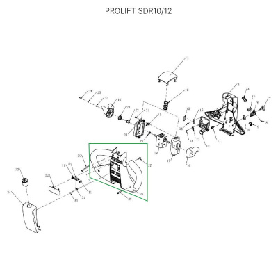 Корпус ручки для самоходных штабелеров SDR/SDK и самоходной тележки SD20 по ценам производителя в Москве с доставкой по всей России
