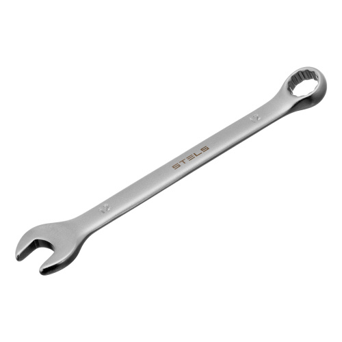 Ключ комбинированный, 12 мм, CrV, матовый хром Stels по ценам производителя в Москве с доставкой по всей России