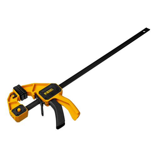 Струбцина F-образная, быстрозажимная, 450 х 80 мм, усиленный нейлоновый корпус Denzel по ценам производителя в Москве с доставкой по всей России