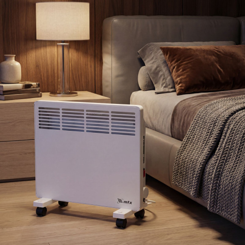 Конвектор электрический КМ-1000.1, 230 В, 1000 Вт, X-образный нагреватель, колеса, термостат MTX по ценам производителя в Москве с доставкой по всей России