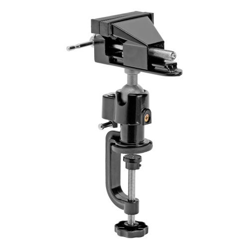 Тиски настольные, многофункциональные, сменная насадка, хомут для дрели, шарнирный механизм, 70 мм Matrix по ценам производителя в Москве с доставкой по всей России