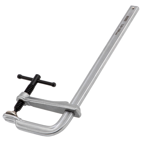 Струбцина F-образная, 120x300мм, кованая Denzel по ценам производителя в Москве с доставкой по всей России