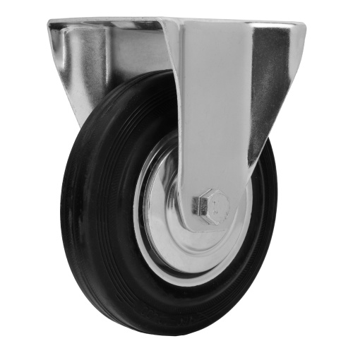 Колесо неповоротное D 160 мм, крепление  платформенное Сибртех по ценам производителя в Москве с доставкой по всей России