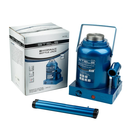 Домкрат гидравлический бутылочный, 30 т, H подъема 240-370 мм Stels по ценам производителя в Москве с доставкой по всей России