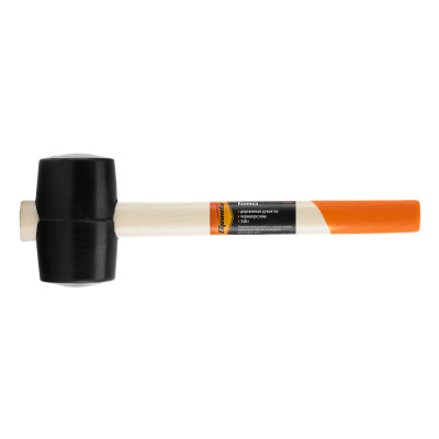 Киянка резиновая, 340 г, черная резина, деревянная рукоятка Sparta по ценам производителя в Москве с доставкой по всей России