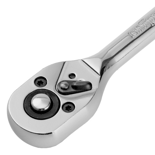 Ключ-трещотка 1/4", 45 зубьев, цельнометаллический, с быстрым сбросом, CrV, хром Сибртех по ценам производителя в Москве с доставкой по всей России