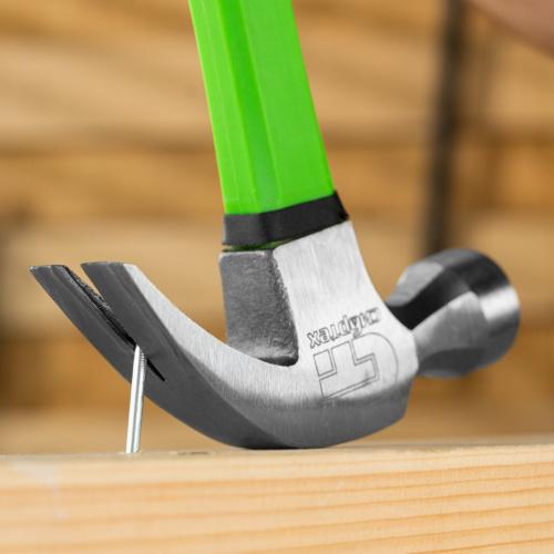 Молоток-гвоздодер, 450 г, фибергласовая обрезиненная рукоятка Сибртех по ценам производителя в Москве с доставкой по всей России