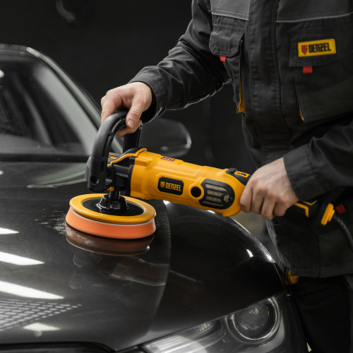 Машина полировальная CP-180, 1400 Вт, 180 мм, 0-3000 об/мин Denzel по ценам производителя в Москве с доставкой по всей России