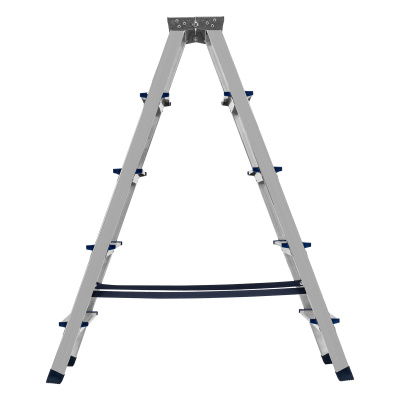 Стремянка двусторонняя 5 ступеней, алюминиевая, Сибртех по ценам производителя в Москве с доставкой по всей России