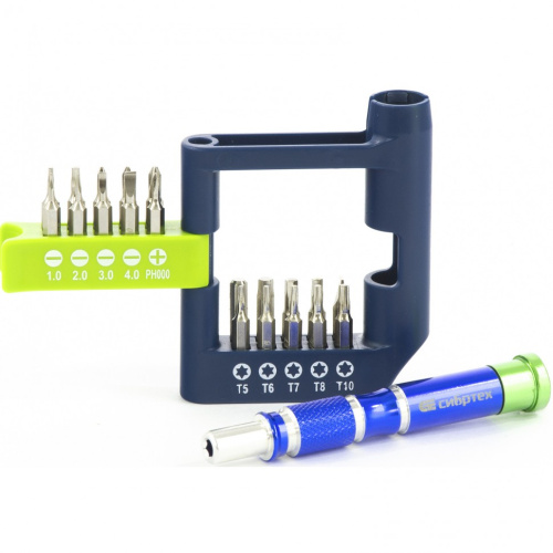 Отвертка для точных работ с набором бит, 21 шт, CrV Сибртех по ценам производителя в Москве с доставкой по всей России