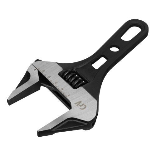 Ключ разводной 185 мм, CrV, кованый, укороченная рукоятка Denzel по ценам производителя в Москве с доставкой по всей России