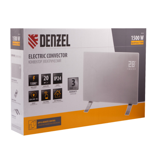 Конвектор электрический OptiPrime-1500, Wi-Fi, тачскрин, цифровой термостат, 1500 Вт Denzel по ценам производителя в Москве с доставкой по всей России