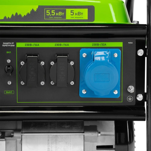 Генератор бензиновый БС-6500, 5.5 кВт, 230В, четырехтактный, 25 л, ручной стартер Сибртех по ценам производителя в Москве с доставкой по всей России