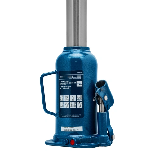 Домкрат гидравлический бутылочный, 16 т, h подъема 227-457 мм Stels купить в Москве с доставкой по всей России | ProtosMarket.ru