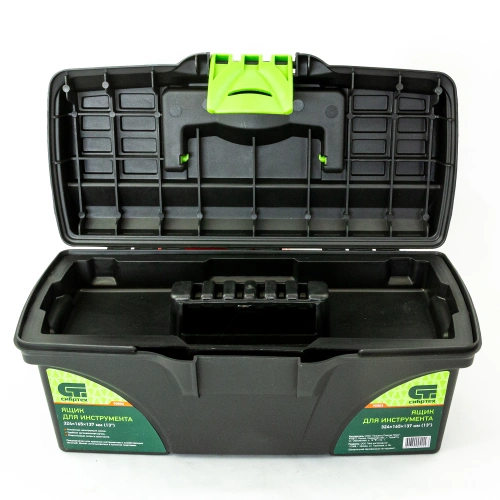 Ящик для инструмента, 324 х 165 х 137 мм, 13", пластик Сибртех по ценам производителя в Москве с доставкой по всей России