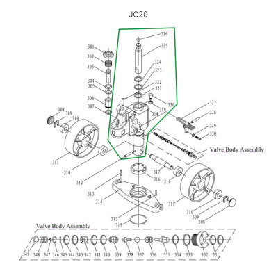 Гидроузел в сборе для гидравлических тележек JC20 по ценам производителя в Москве с доставкой по всей России