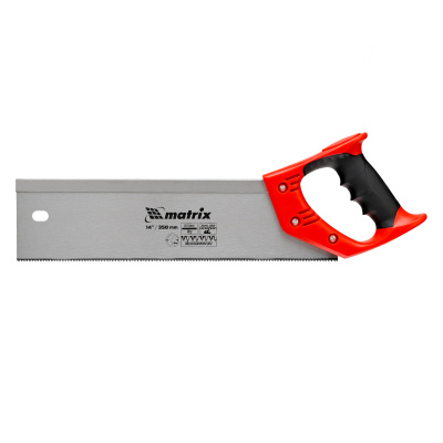 Пила по дереву обушковая для стусла, 350 мм, двухкомпонентная рукоятка Matrix по ценам производителя в Москве с доставкой по всей России