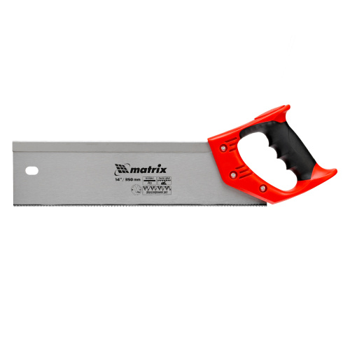 Пила по дереву обушковая для стусла, 350 мм, двухкомпонентная рукоятка Matrix по ценам производителя в Москве с доставкой по всей России