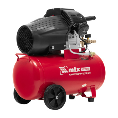 Компрессор воздушный КК-2200/50, 2,2 кВт, 350 л/мин, 50 л, прямой привод, масляный MTX по ценам производителя в Москве с доставкой по всей России