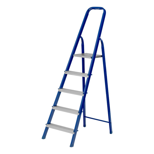 Стремянка, 5 ступеней, стальной профиль, алюминиевые ступени Сибртех по ценам производителя в Москве с доставкой по всей России