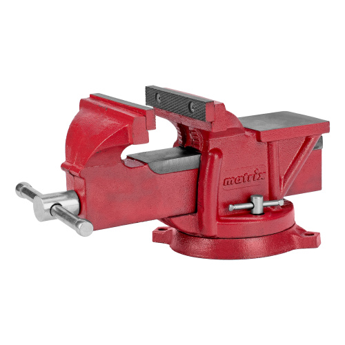 Тиски слесарные, 125 мм, поворотные, с наковальней Matrix по ценам производителя в Москве с доставкой по всей России