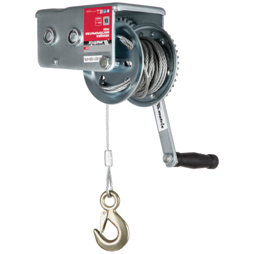 Лебедка шестеренчатая, тяга 0.8 т, тросовая Matrix купить в Москве с доставкой по всей России | ProtosMarket.ru