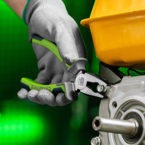 Плоскогубцы комбинированные, 160 мм, фосфатирование, трехкомпонентные рукоятки Сибртех по ценам производителя в Москве с доставкой по всей России