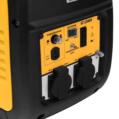 Генератор инверторный GT-2200iS, 2.2 кВт, 230 В, бак 4 л, закрытый корпус, ручной старт Denzel по ценам производителя в Москве с доставкой по всей России
