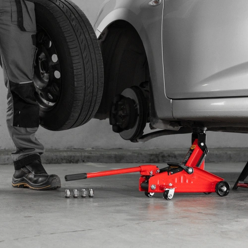 Домкрат гидравлический подкатной, 2 т, h подъема 140-285 мм, в пластиковом кейсе, compact Sparta по ценам производителя в Москве с доставкой по всей России