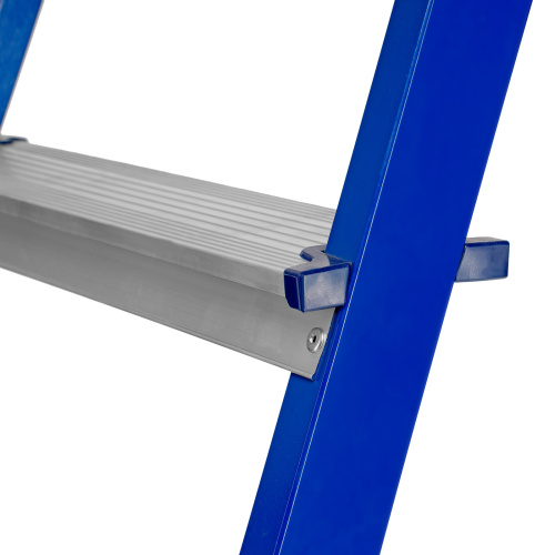 Стремянка, 9 ступеней, стальной профиль, алюминиевые ступени Сибртех по ценам производителя в Москве с доставкой по всей России