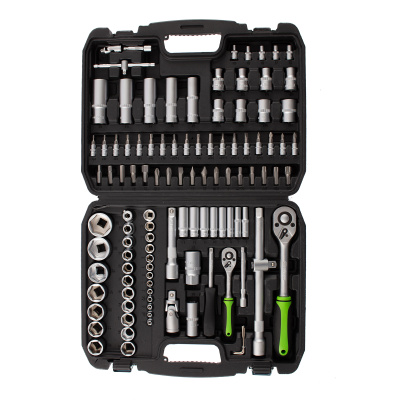 Набор инструмента, 1/2", 1/4", пластиковый кейс, 108 предметов Сибртех купить в Москве с доставкой по всей России | ProtosMarket.ru