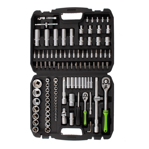 Набор инструмента, 1/2", 1/4", пластиковый кейс, 108 предметов Сибртех по ценам производителя в Москве с доставкой по всей России