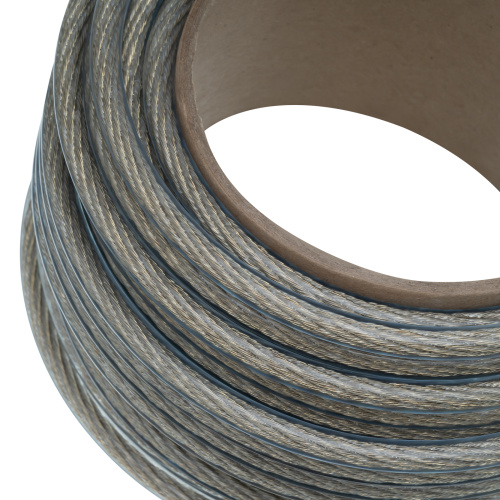 Трос металлополимерный прозрачный ПР-8.0, толщина 8.0 мм, моток 20 метров Сибртех по ценам производителя в Москве с доставкой по всей России