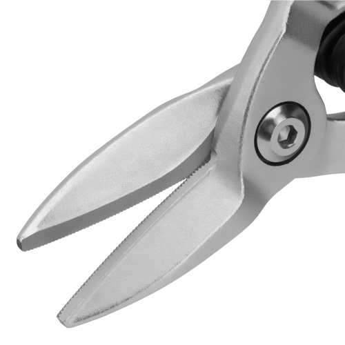 Ножницы по металлу, 270 мм, прямой рез, сталь-CrMo, трехкомпонентные рукоятки Denzel по ценам производителя в Москве с доставкой по всей России