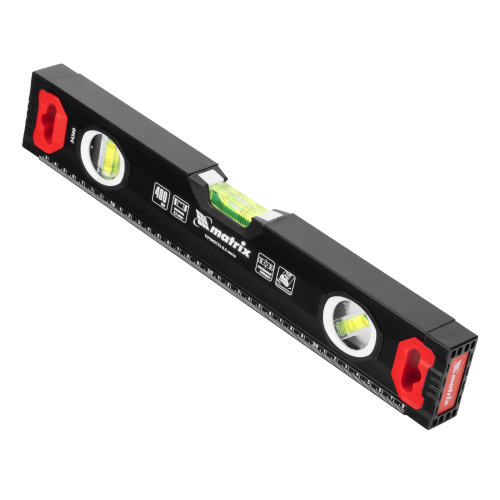 Уровень алюминиевый, усиленный, фрезерованный, 3 глазка, 400 мм Matrix по ценам производителя в Москве с доставкой по всей России