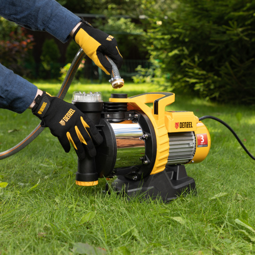 Садовый поверхностный насос GP1100SS, 1100 Вт, 4000 л/ч, подъем 45 м, пластик Denzel по ценам производителя в Москве с доставкой по всей России