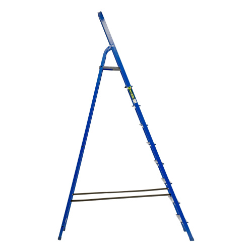 Стремянка, 9 ступеней, стальной профиль, алюминиевые ступени Сибртех по ценам производителя в Москве с доставкой по всей России