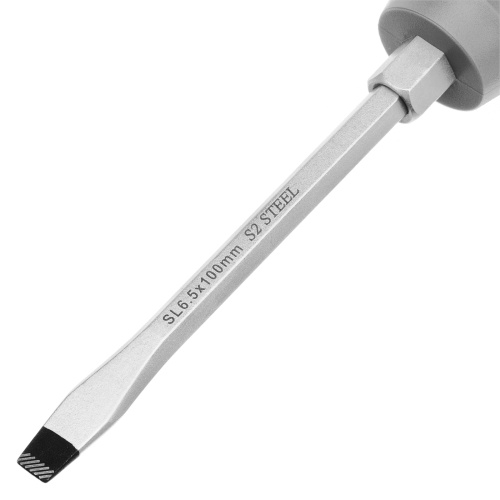 Отвертка SL6.5 x 100 мм, S2, трехкомпонентная рукоятка Gross по ценам производителя в Москве с доставкой по всей России