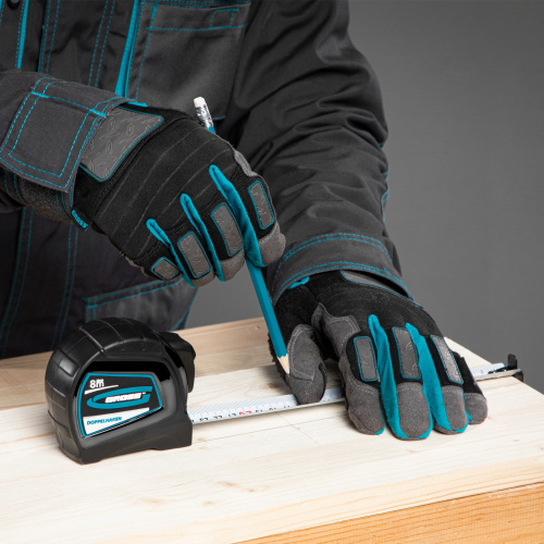 Рулетка "Doppelhaken",8 м x 25 мм,двухсторонний зацеп,Нейлон,двусторонняя шкала,автоматическая фиксация Gross по ценам производителя в Москве с доставкой по всей России