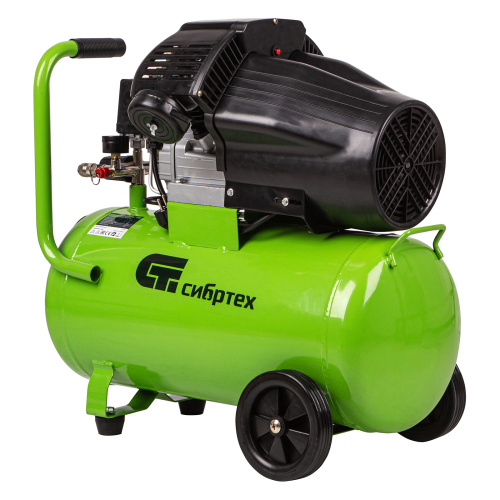 Компрессор воздушный КК-2200/50, 2.2 кВт, 350 л/мин, 50 л, прямой привод, масляный Сибртех по ценам производителя в Москве с доставкой по всей России