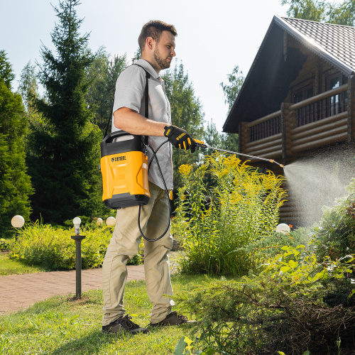 Опрыскиватель аккумуляторный D-5LI, 5 л, Li-Ion акк., 12 В, 2 Ач Denzel по ценам производителя в Москве с доставкой по всей России