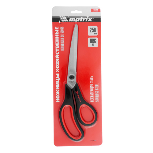 Ножницы хозяйственные, 250 мм, двухкомпонентные рукоятки Matrix по ценам производителя в Москве с доставкой по всей России
