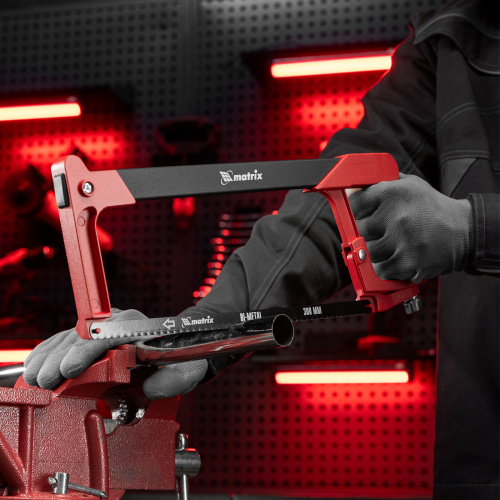 Ножовка по металлу, 300 мм, биметаллическое полотно, обрезиненная рукоятка Matrix по ценам производителя в Москве с доставкой по всей России